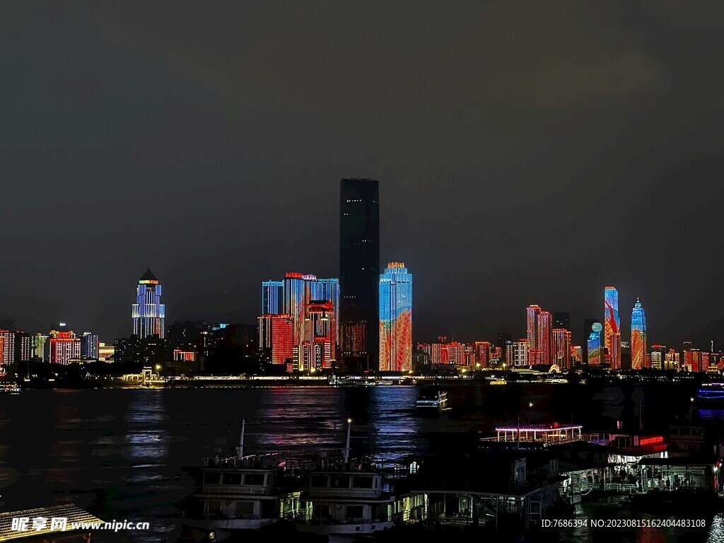 武汉长江夜景