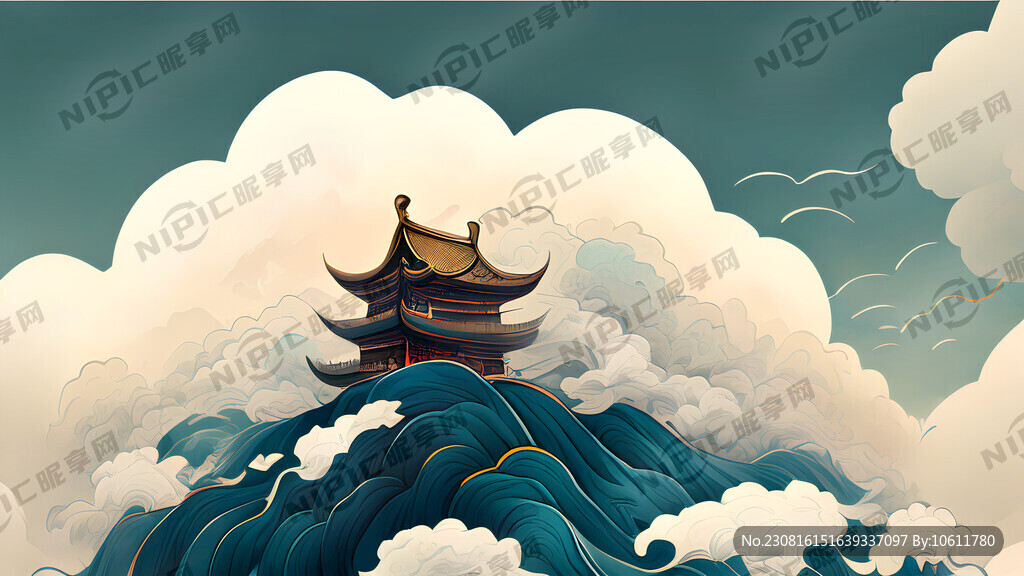 祥云国潮画