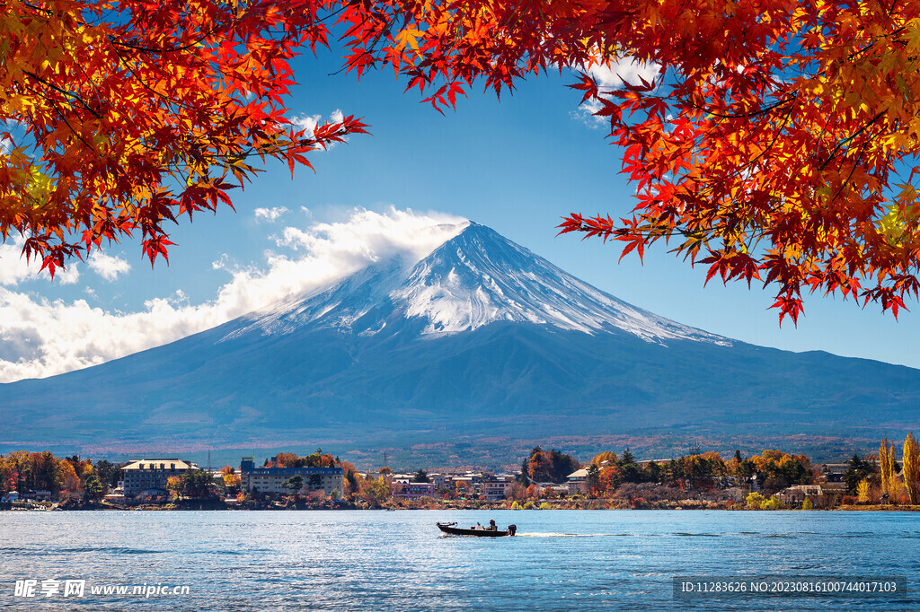 秋天山水风景