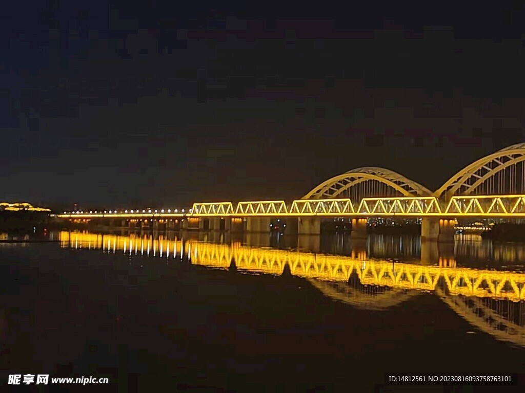 松花江 大桥 夜景