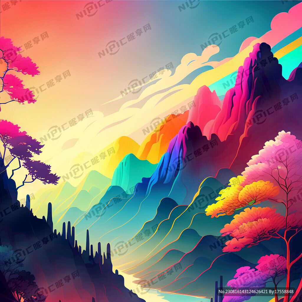 七彩背景  彩虹色