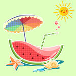 夏日元素素材