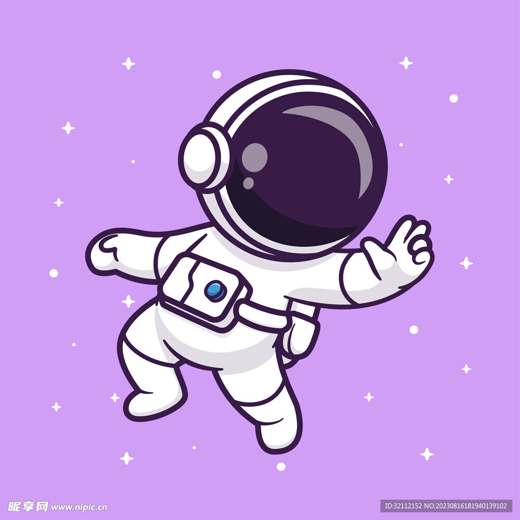 宇航员插画设计图__动漫人物_动漫动画_设计图库_昵图网nipic.com