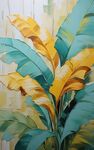芭蕉叶装饰画  