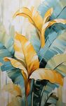 芭蕉叶装饰画  
