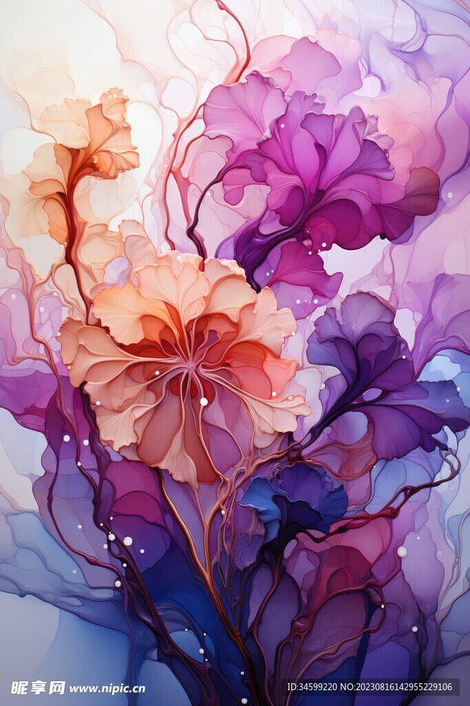 花朵框画 
