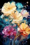 花朵框画 