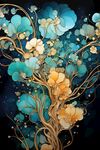 花朵框画 