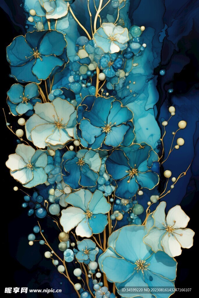 花朵框画 