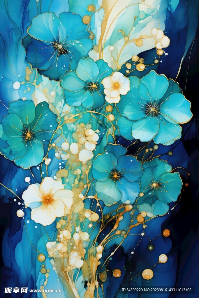 花朵框画 