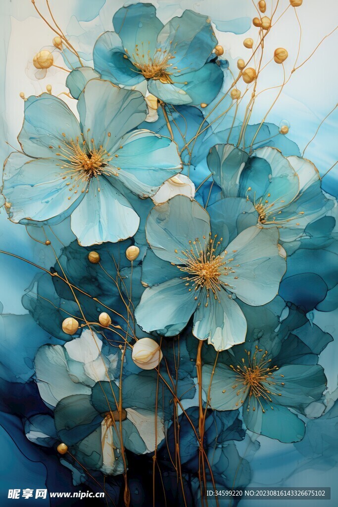 花朵框画 