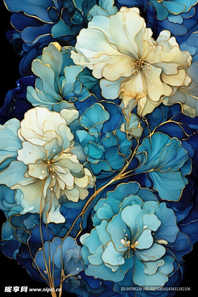 花朵框画 