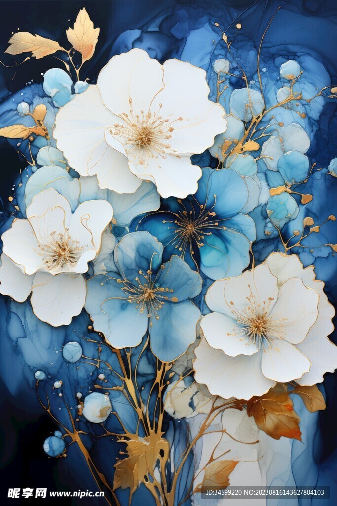花朵框画 