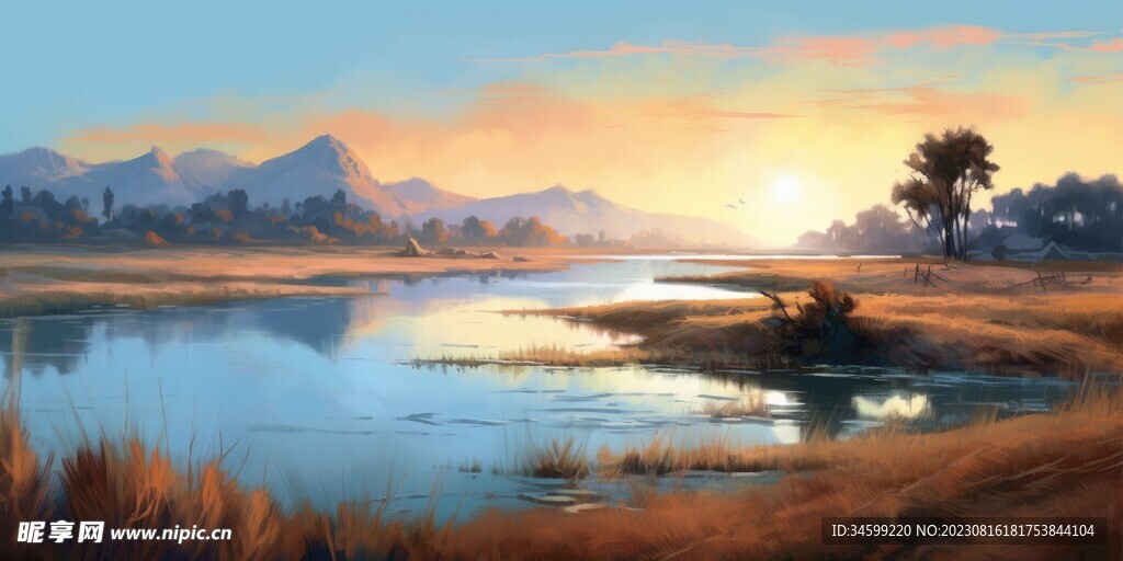 风景油画 