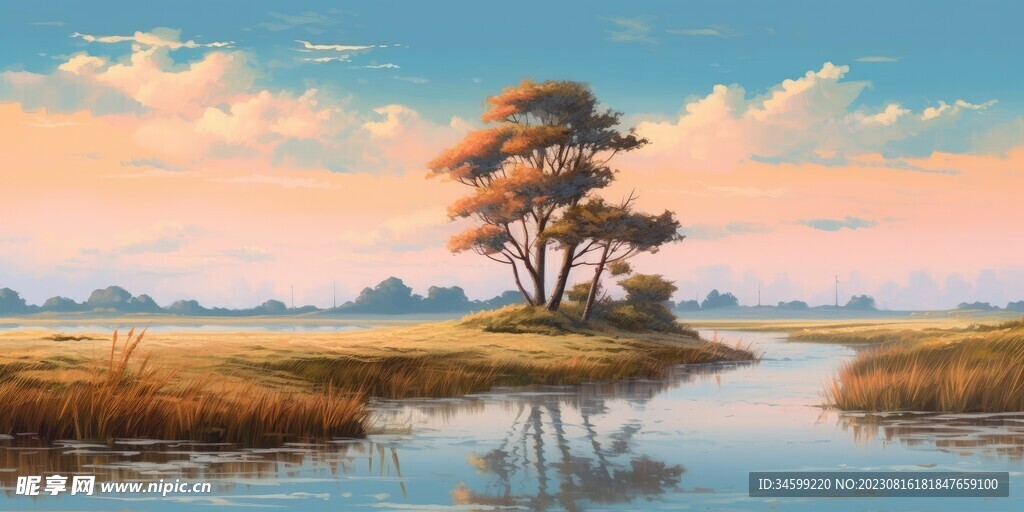 风景油画 