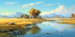 风景油画 