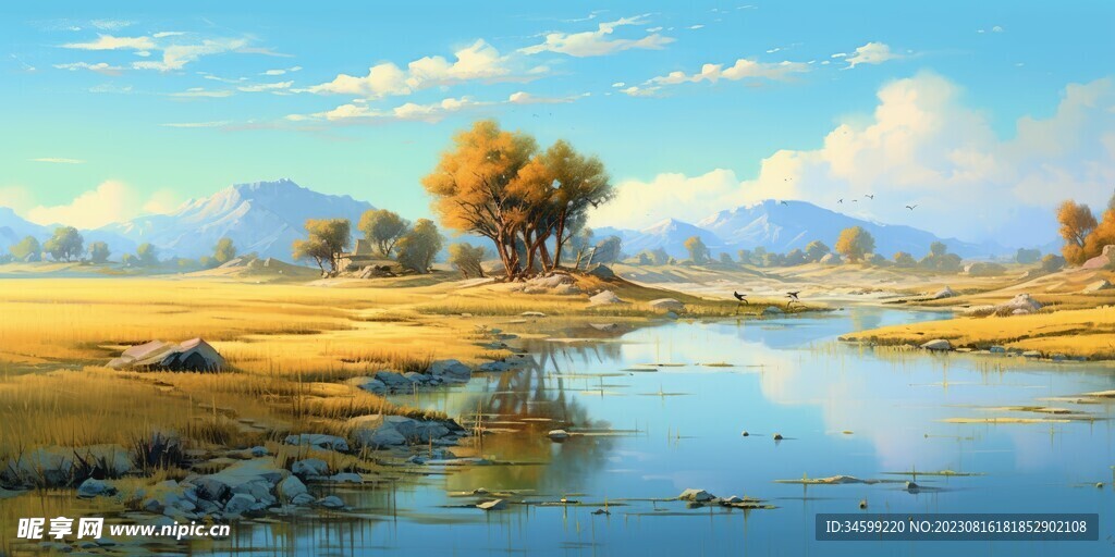 风景油画 