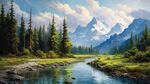 风景油画 