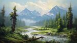 风景油画 