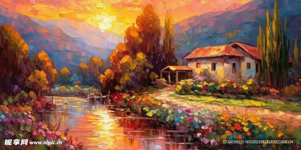 风景油画 