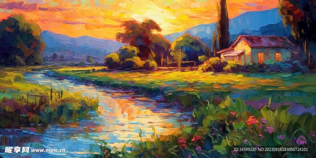 风景油画 