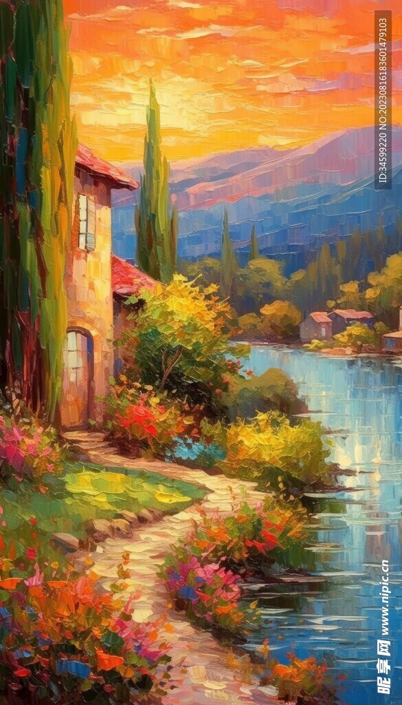 风景油画 