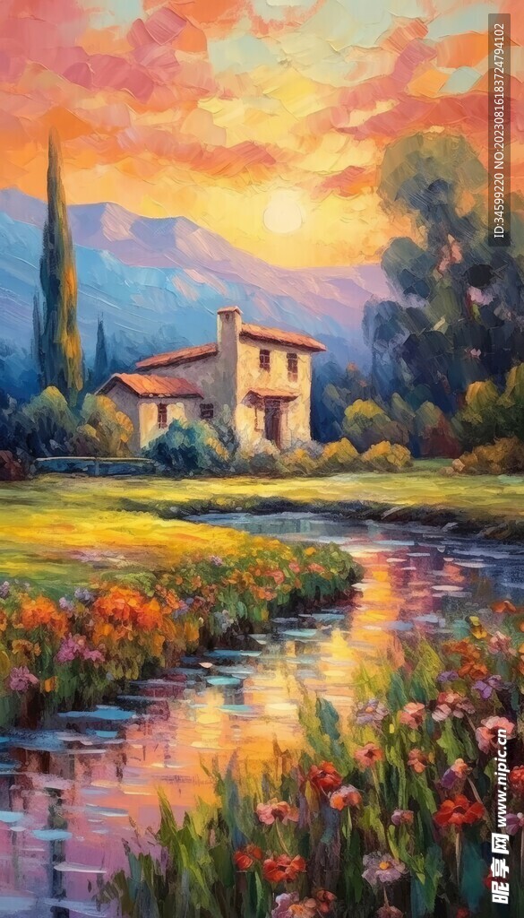 风景油画 