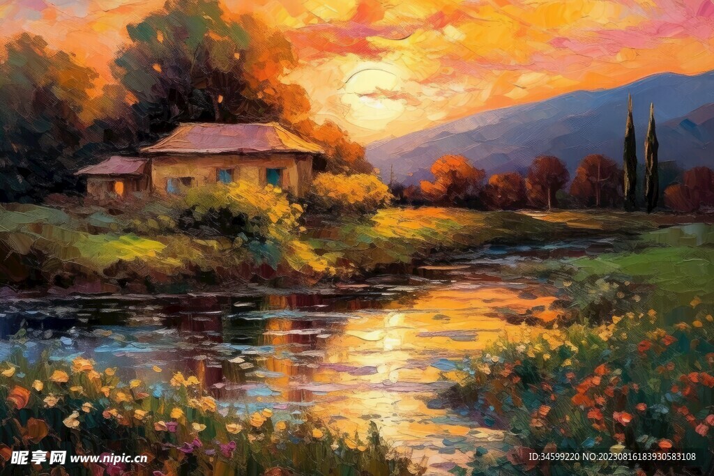 风景油画 