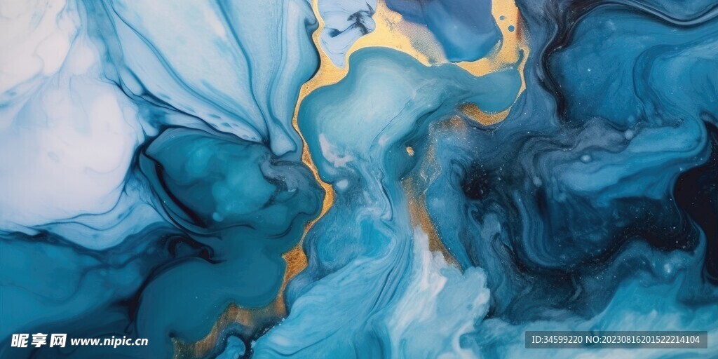 流体框画 