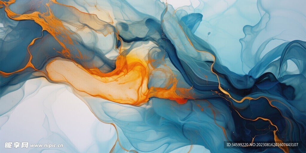 流体框画 