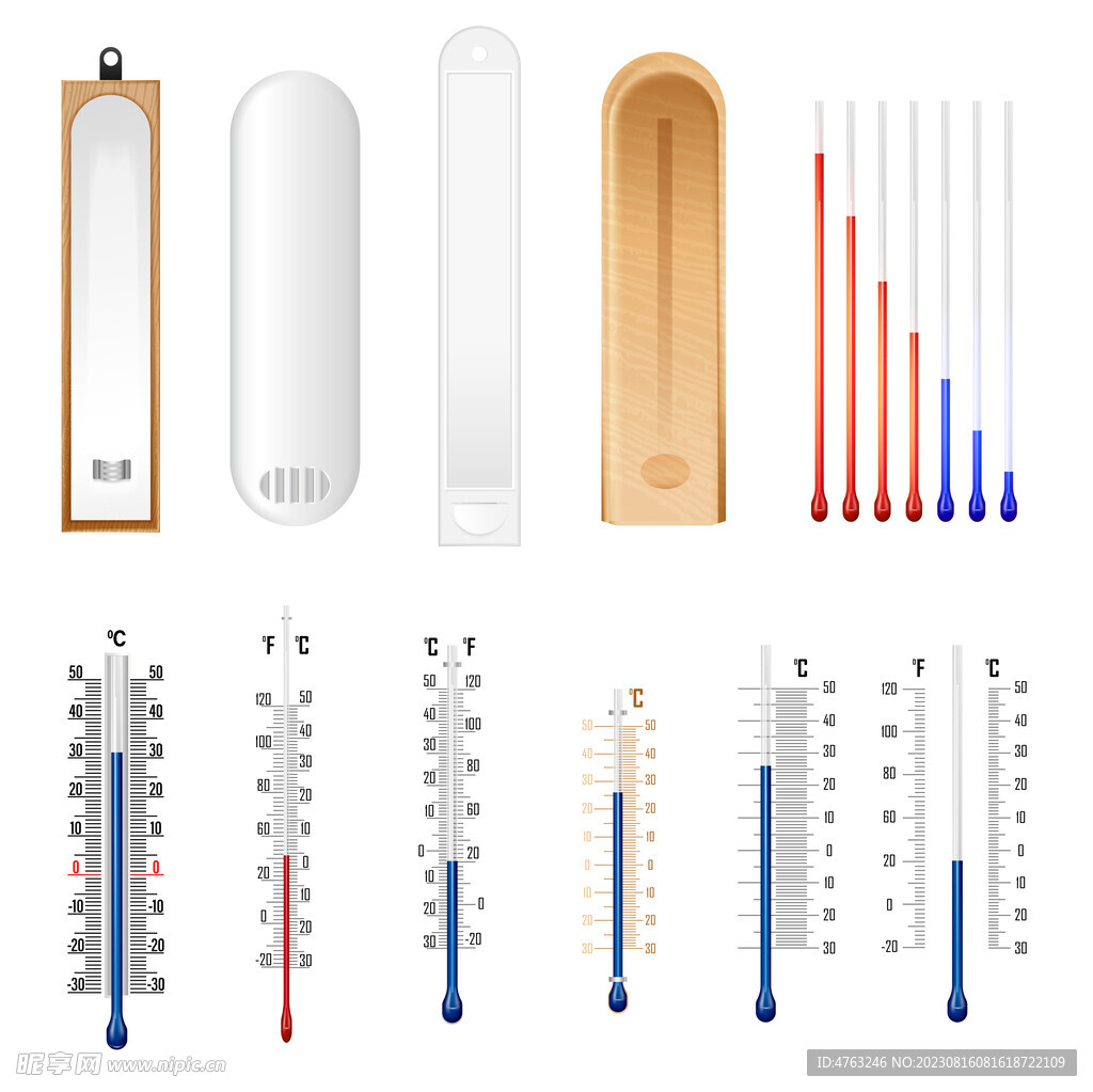 温度计矢量素材