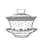 茶杯线描