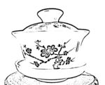 茶杯线描