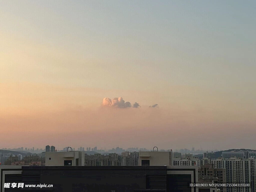 夕阳 天空