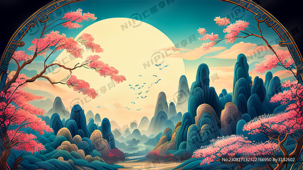 游戏梦幻唯美新中式风景 超高清