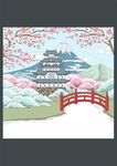 日本富士山旅游胜地樱花