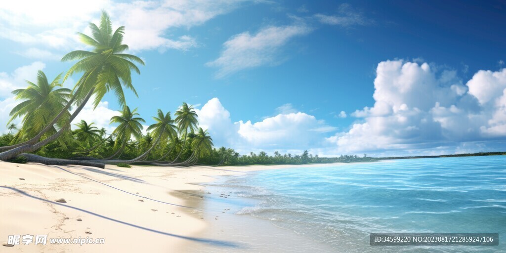 海滩风景  