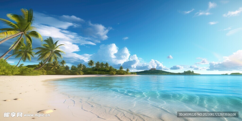海滩风景  