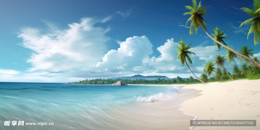 海滩风景  