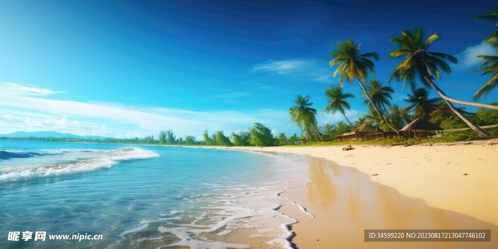 海滩风景  