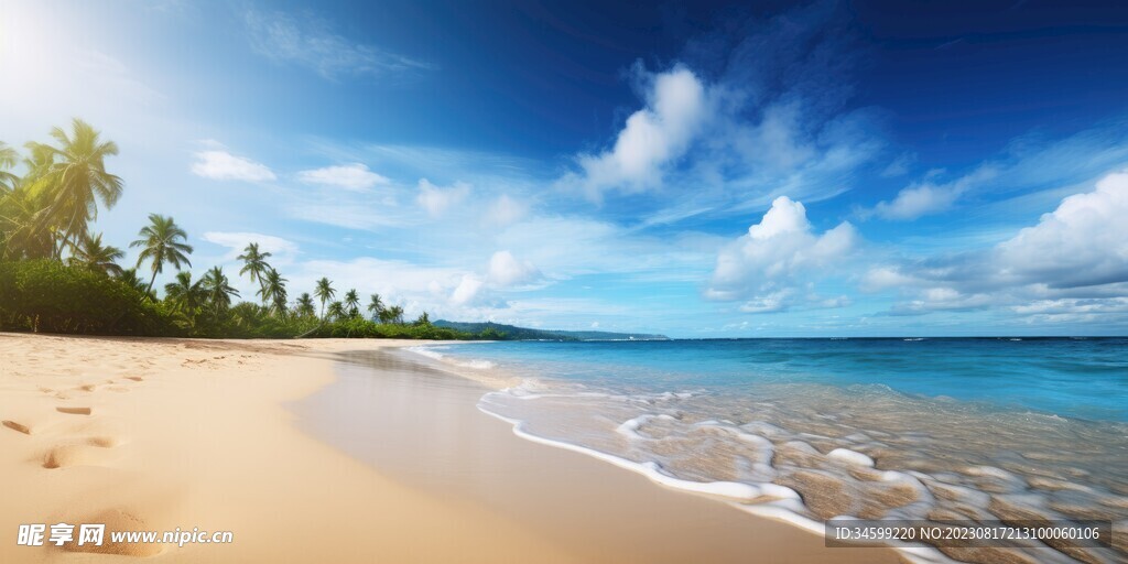 海滩风景  