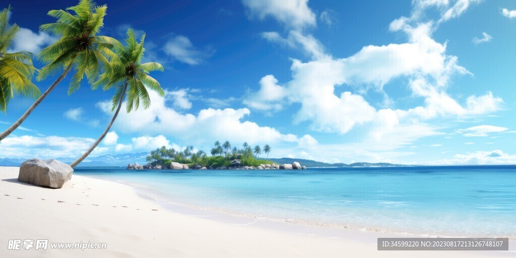 海滩风景  