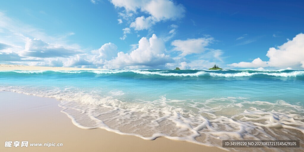 海滩风景  