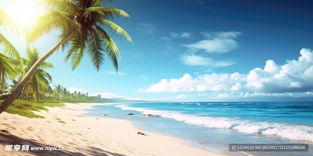 海滩风景  