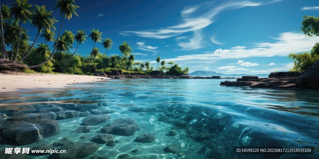 海滩风景  