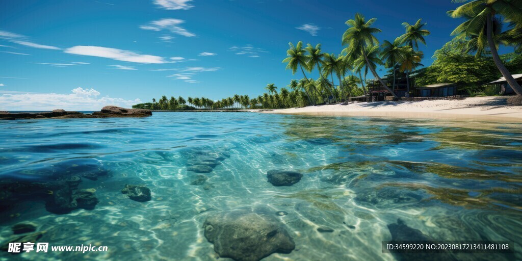 海滩风景  