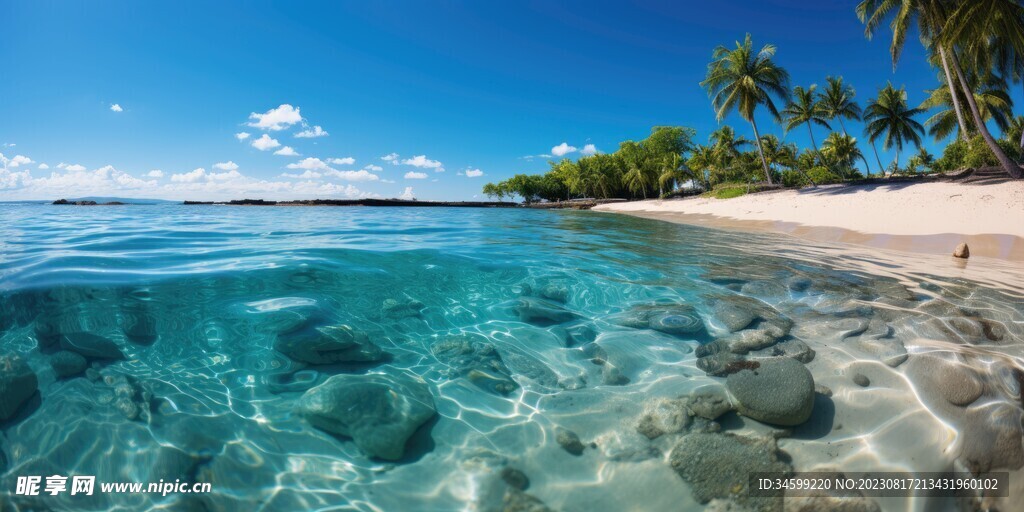 海滩风景  