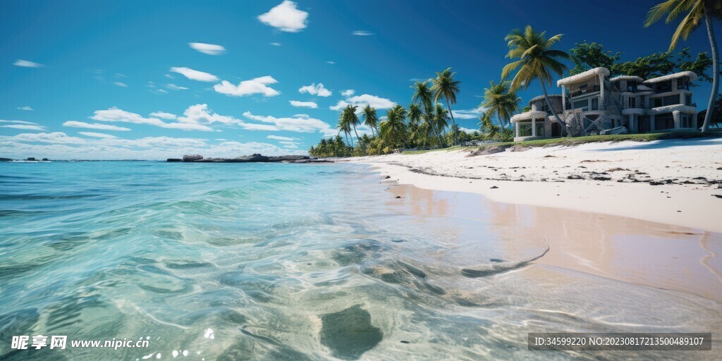 海滩风景  