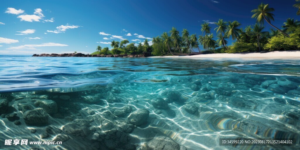 海滩风景  