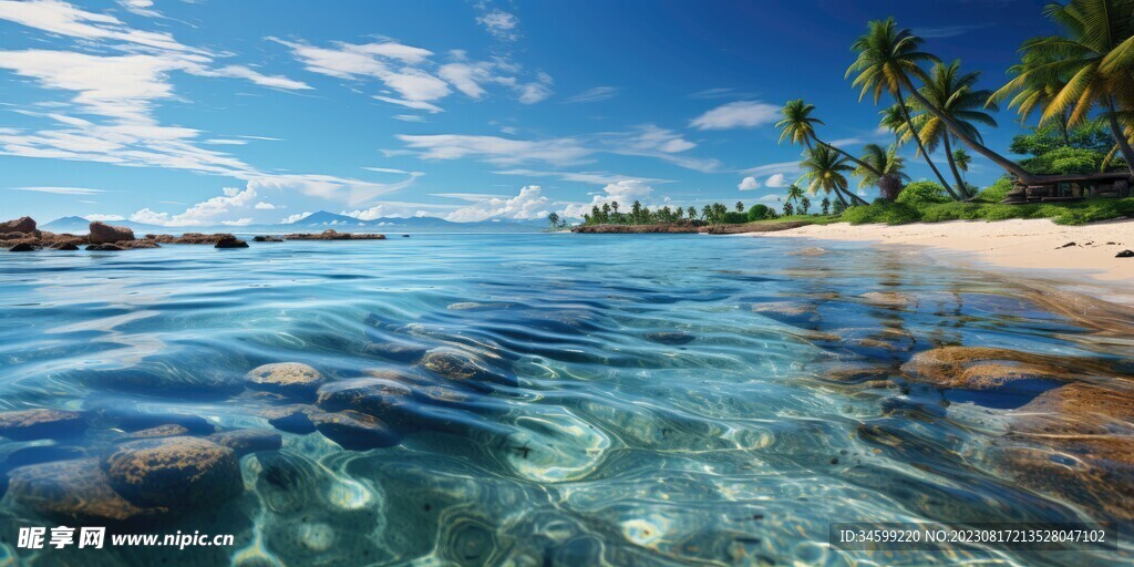 海滩风景  